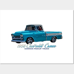 1958 Chevrolet Cameo Carrier Pickup Truck Posters and Art